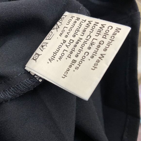 NEW BTFBM Summer Boho V-Neck cut out midi-Max dress Women’s M Black smocked back - Picture 6 of 10